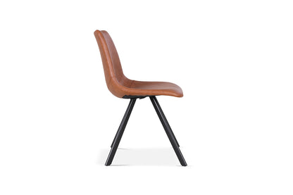 Stoel 'Emma' PU Cognac (2/doos) - foto 5