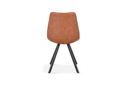Stoel 'Emma' PU Cognac (2/doos) - foto 6