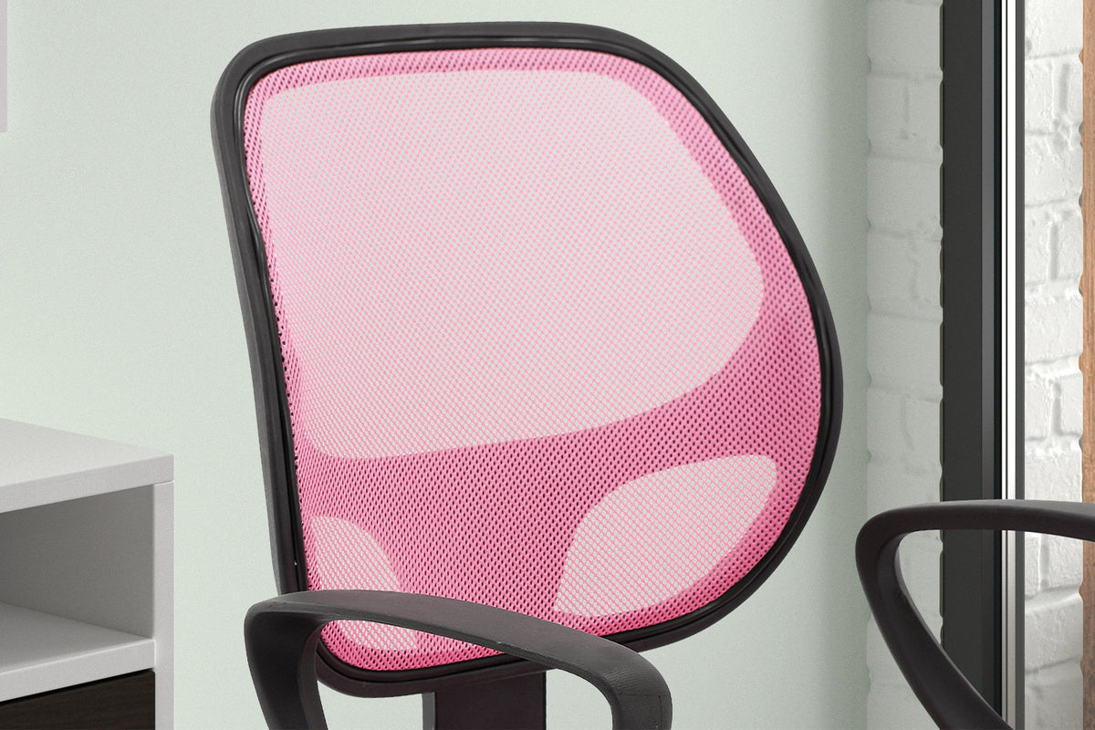 Bureaustoel 'Hippa' Mesh Roze(1c) - foto 4