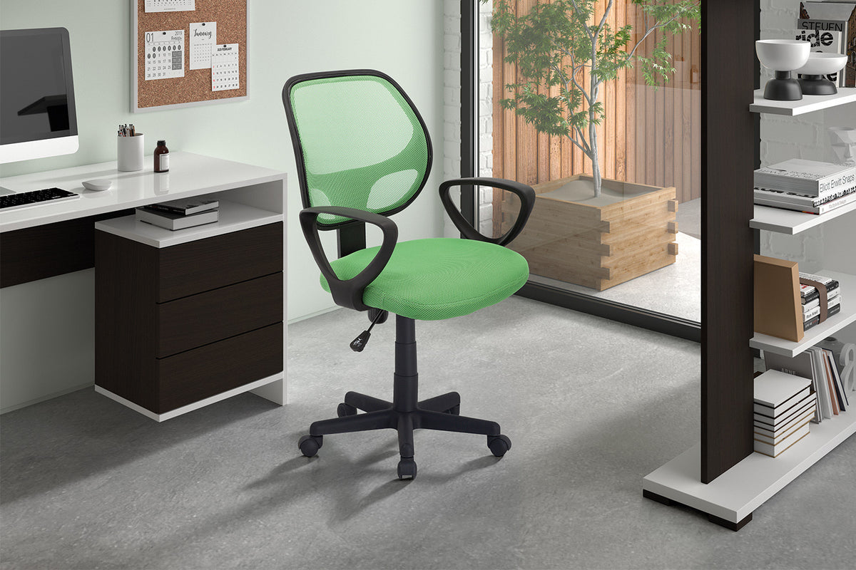 Bureaustoel 'Hippa' Mesh Lime (1c)