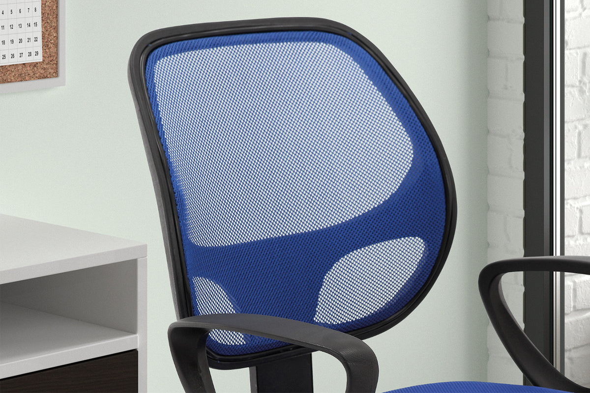 Bureaustoel 'Hippa' Mesh Blauw (1c) - foto 4