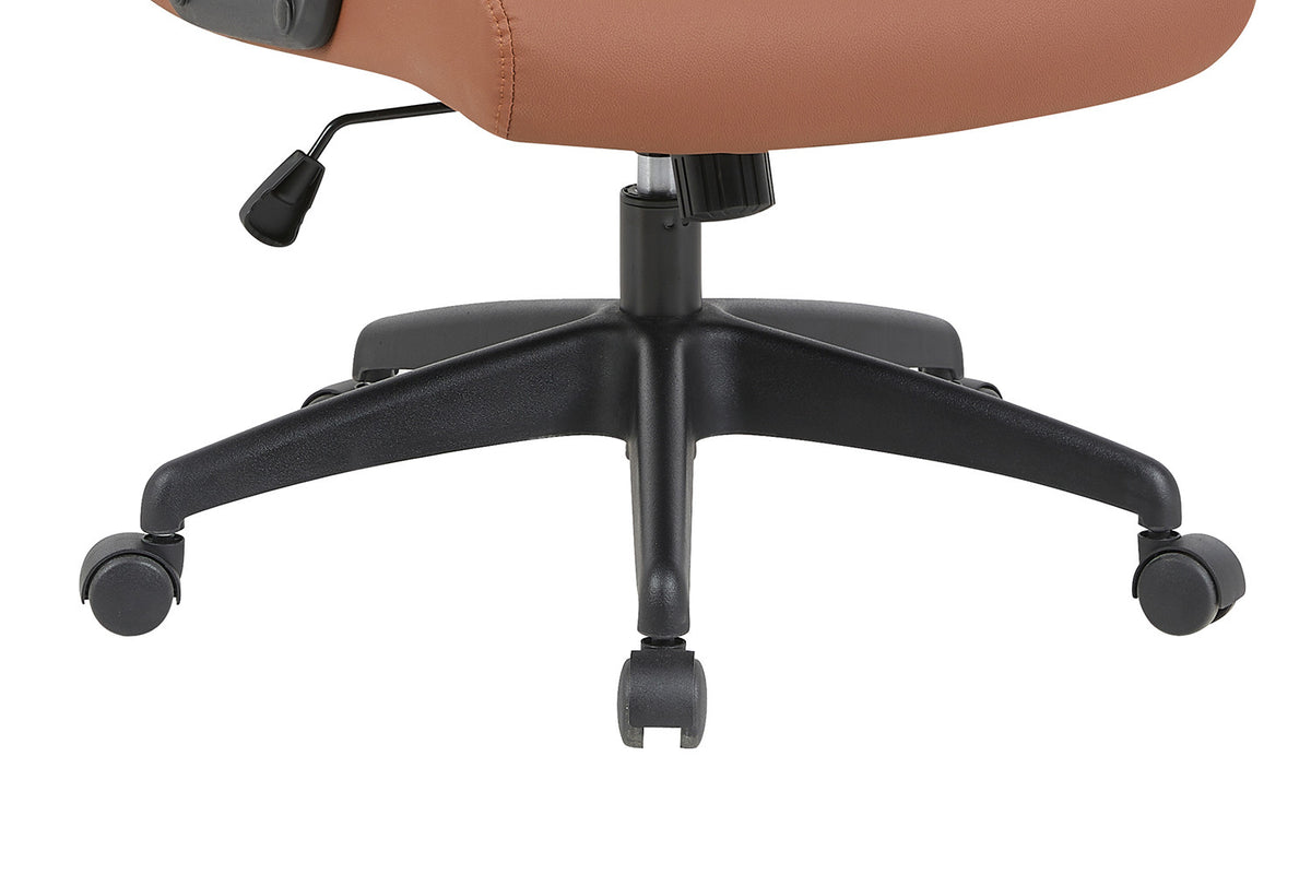 NEW - Bureaustoel 'Samuel' PU nylon Cognac (1c) - foto 10