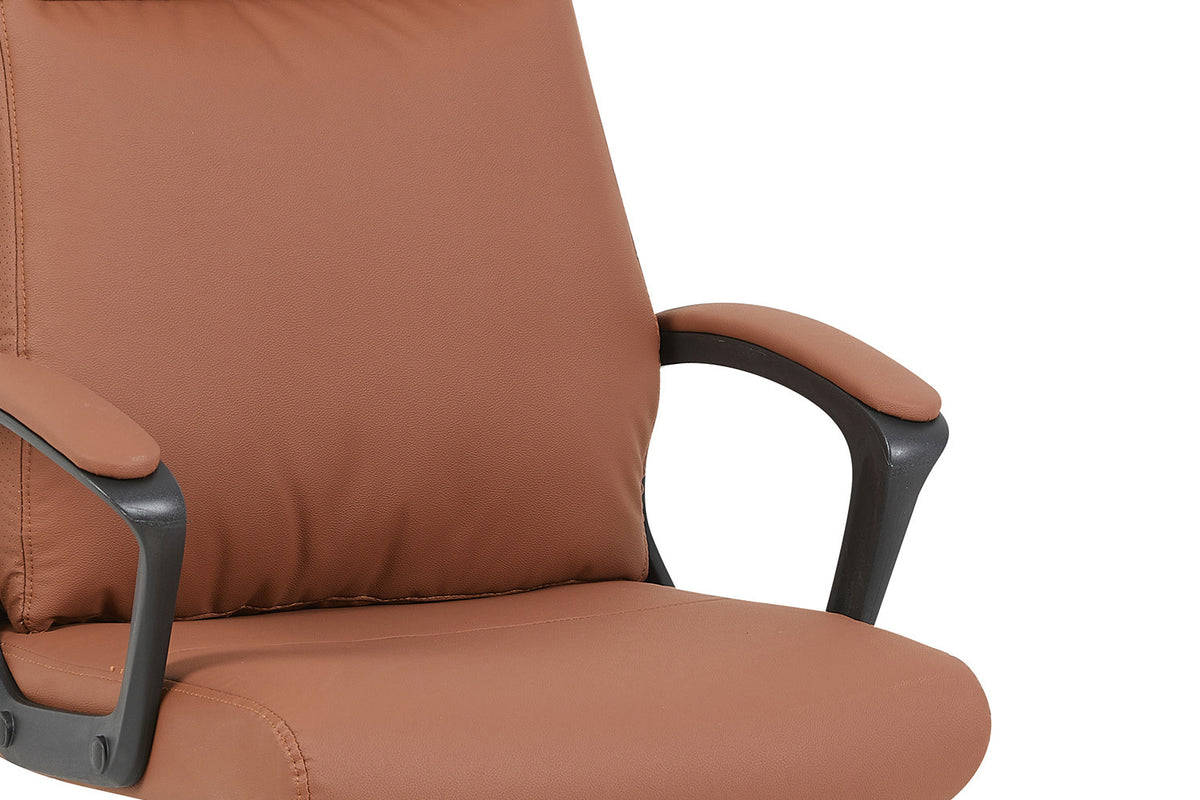 NEW - Bureaustoel 'Samuel' PU nylon Cognac (1c) - foto 9