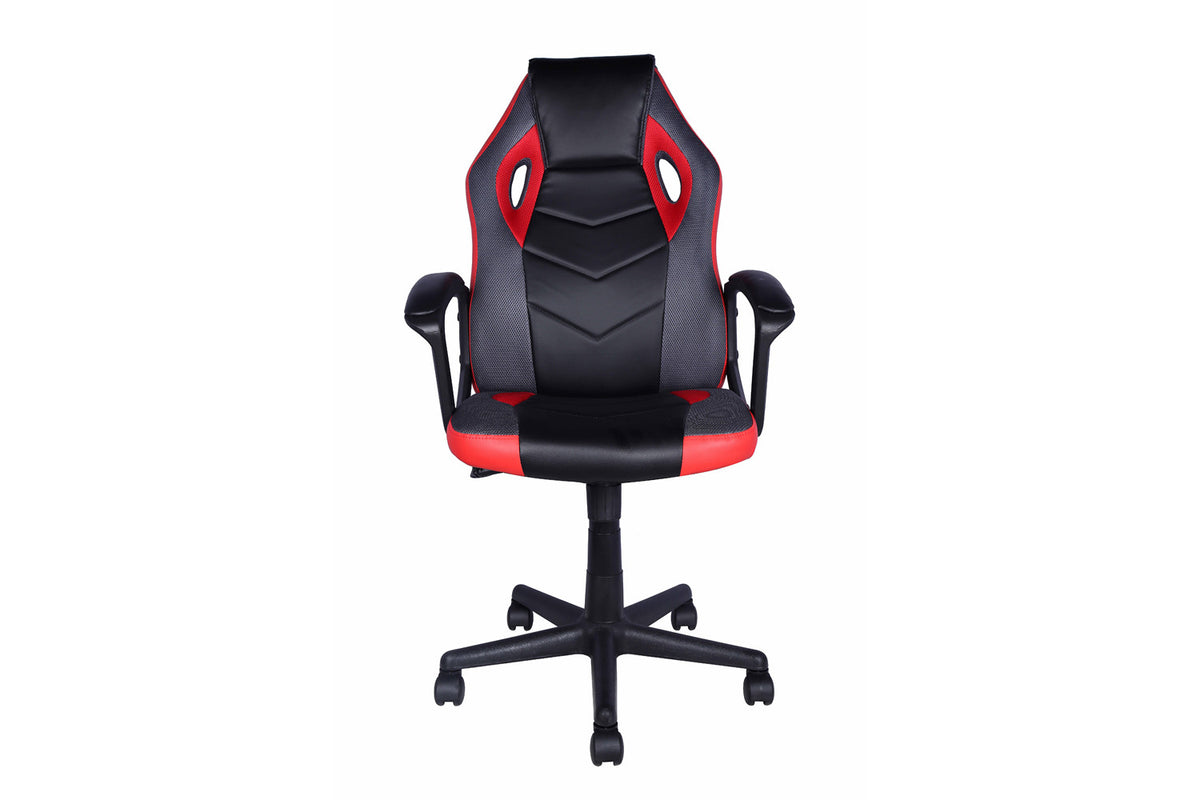 Gamingstoel 'Tiger' PU Zwart/Rood/Grijs (1c) - foto 3