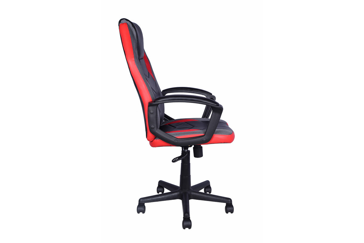 Gamingstoel 'Tiger' PU Zwart/Rood/Grijs (1c) - foto 5