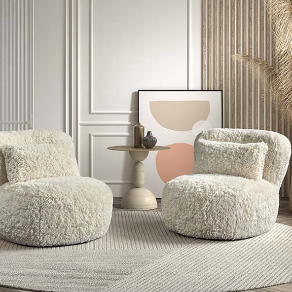 BADESI: SWIVEL FAUTEUILLE