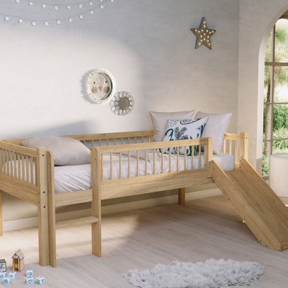 Halfhoogslaper met glijbaan Lovelle