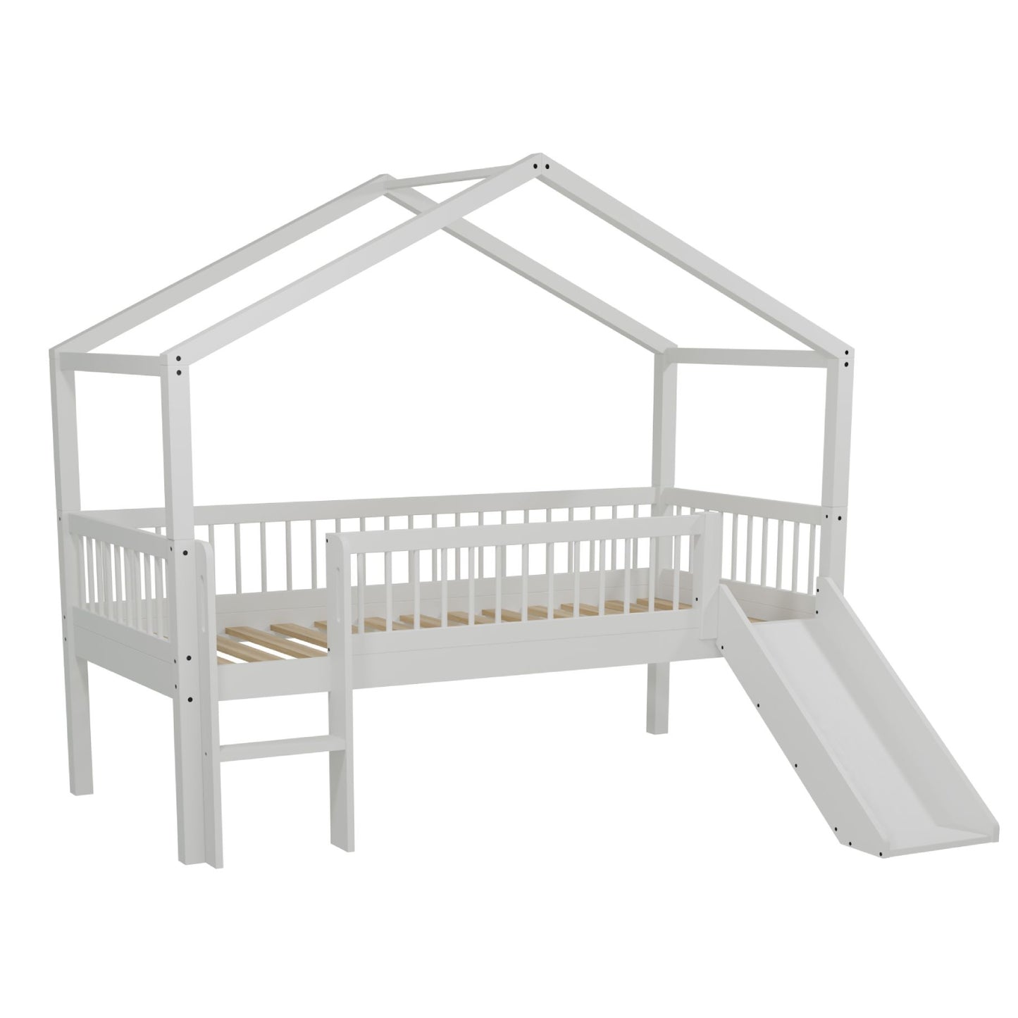 Huisbed met glijbaan Lovelle