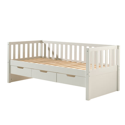 Kajuitbed Woodora 91cm met lades