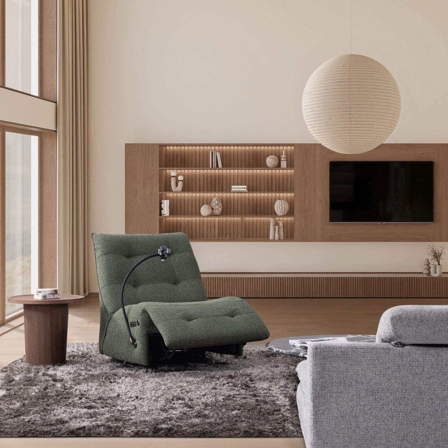 Draaifauteuil Bambu elektrisch