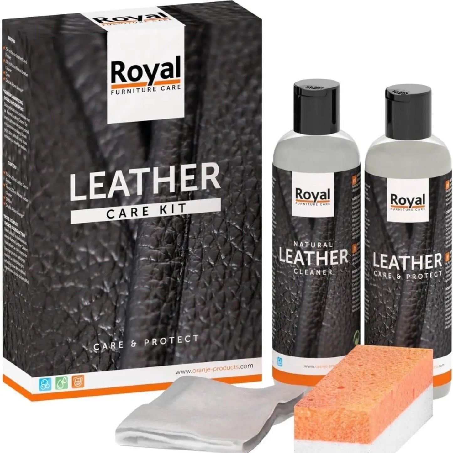Leather care kit: finished leather