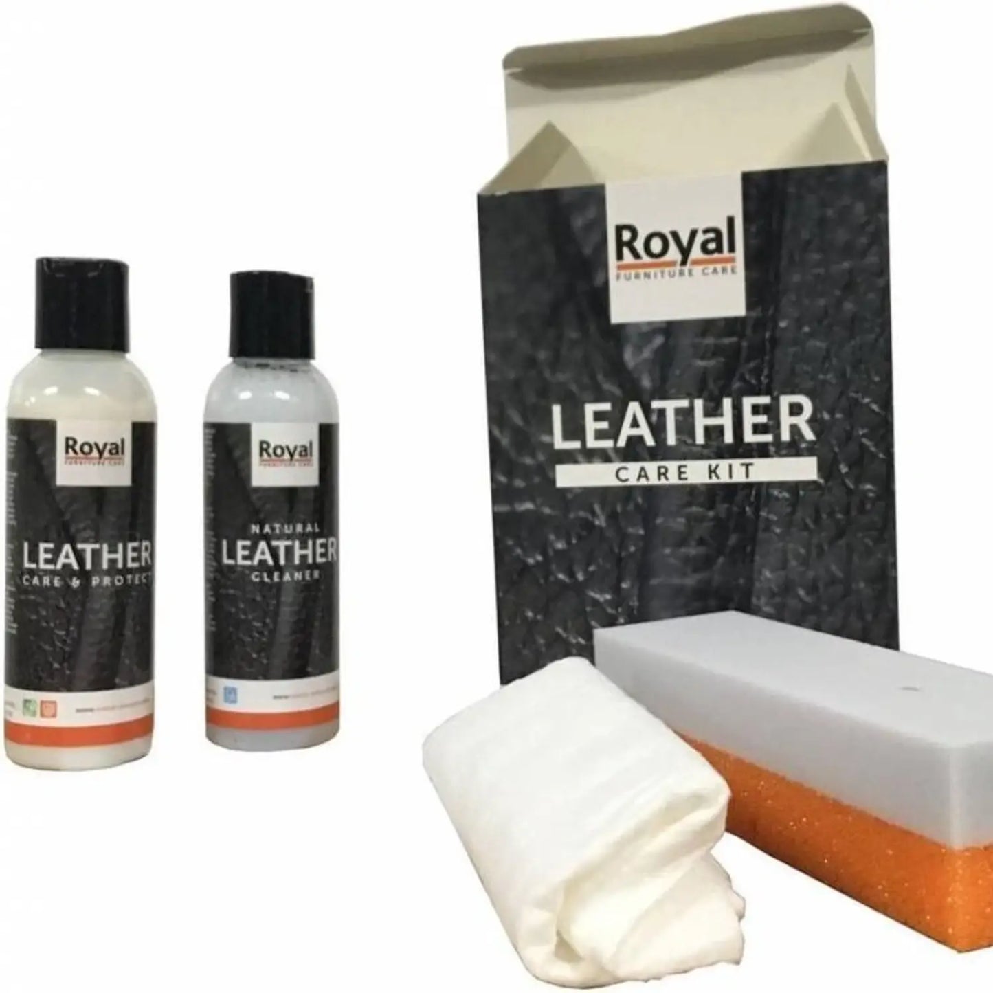 Leather care kit: finished leather
