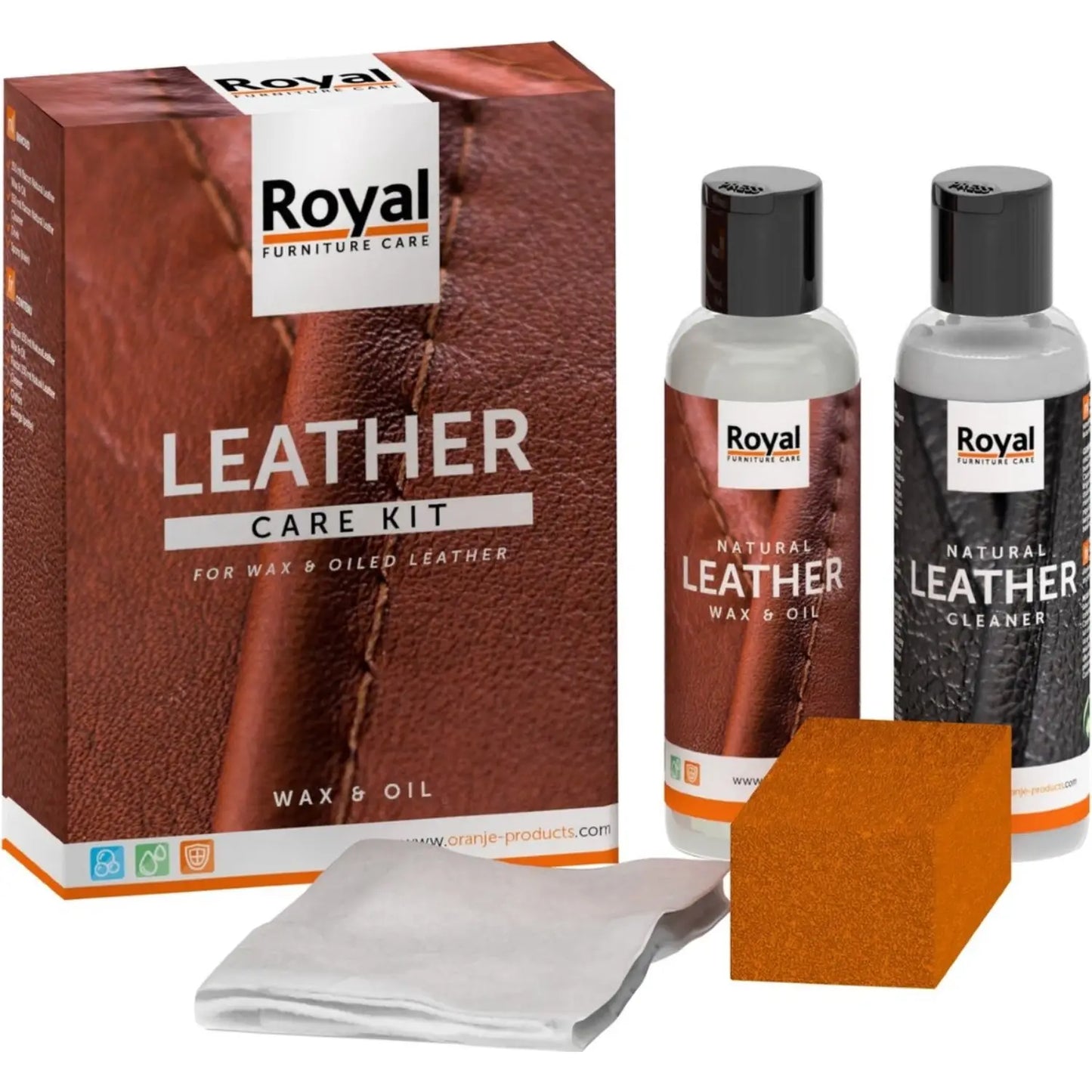 Leather care kit: Wax & oiled leather