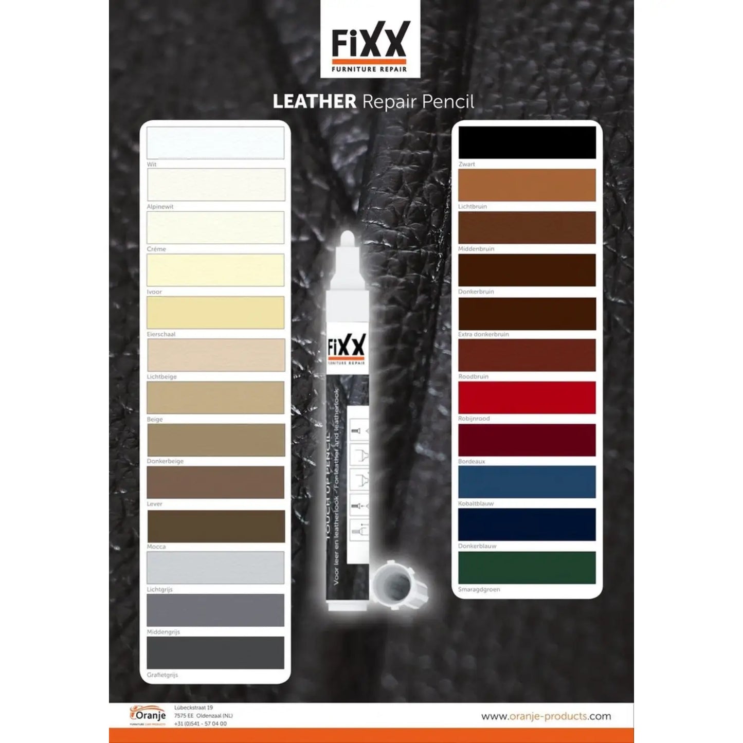 Leather repair pencil