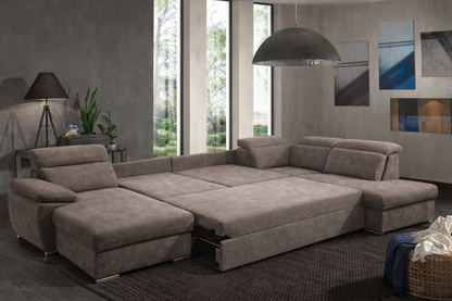 Hoeksalon Skagen slaapfunctie - Grijs/Taupe