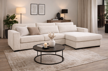 Hoeksalon Cloud - Wit