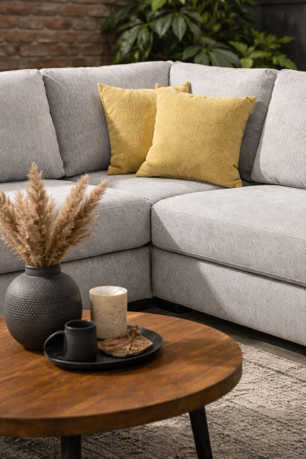 Hoeksalon Vik - Grijs