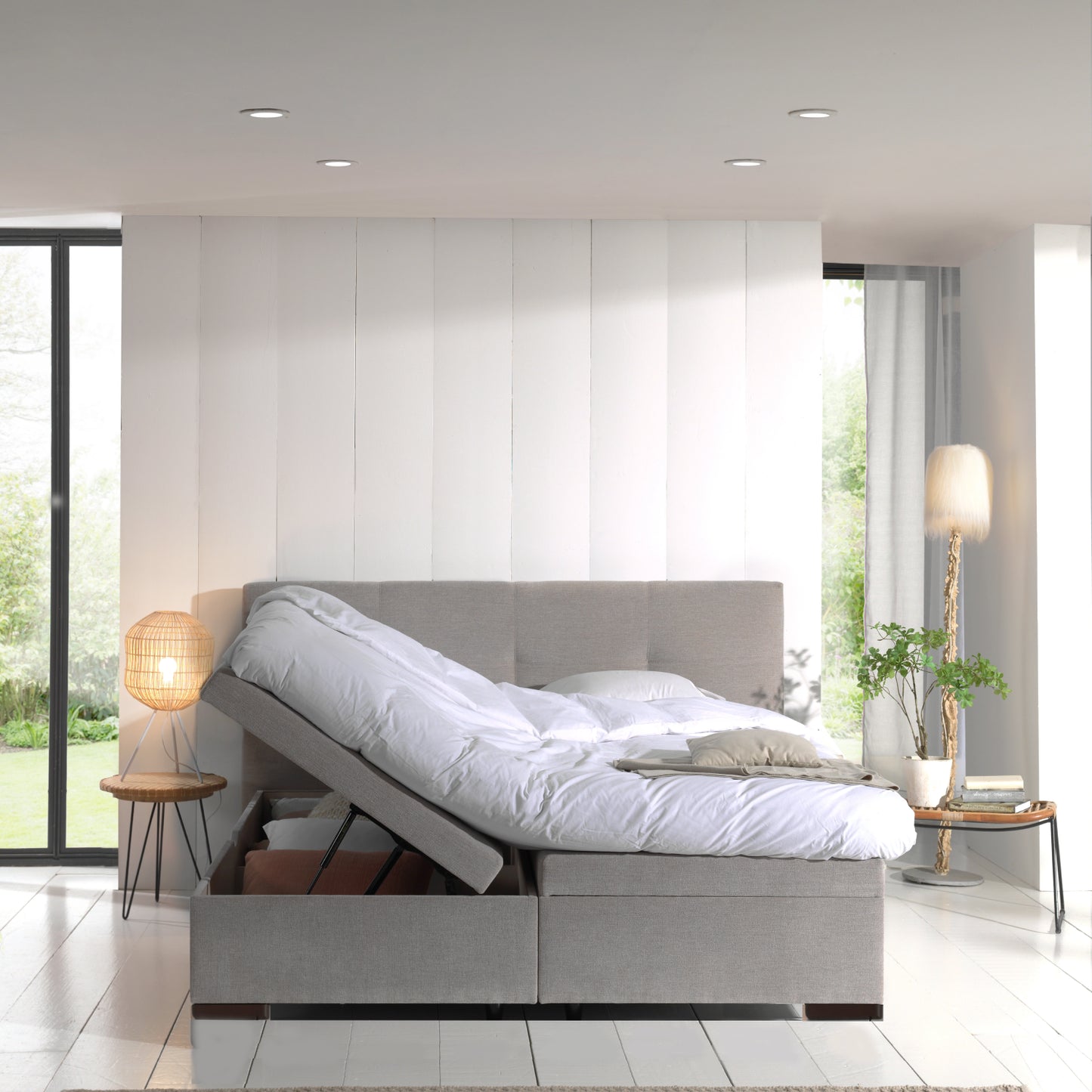 Opbergboxspring Velveton 180cm