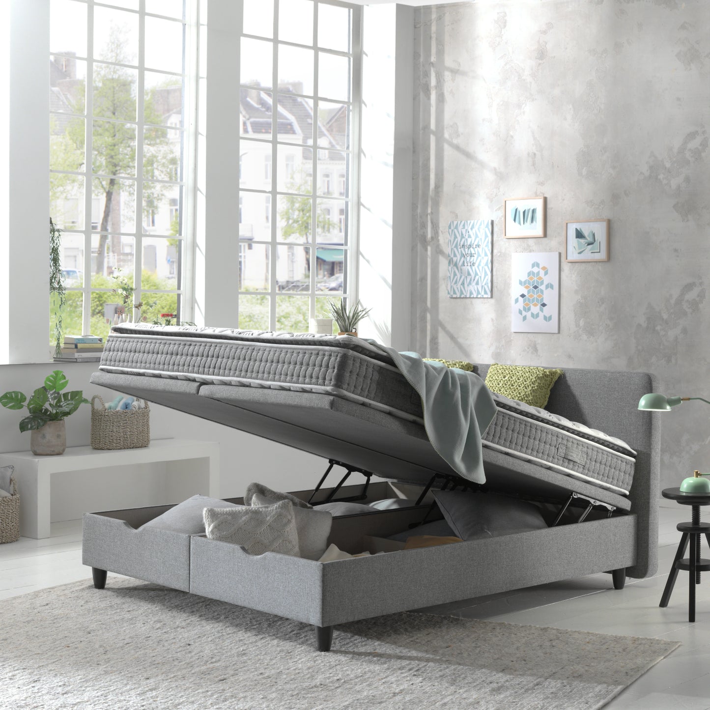 Opbergboxspring Portofino 180cm