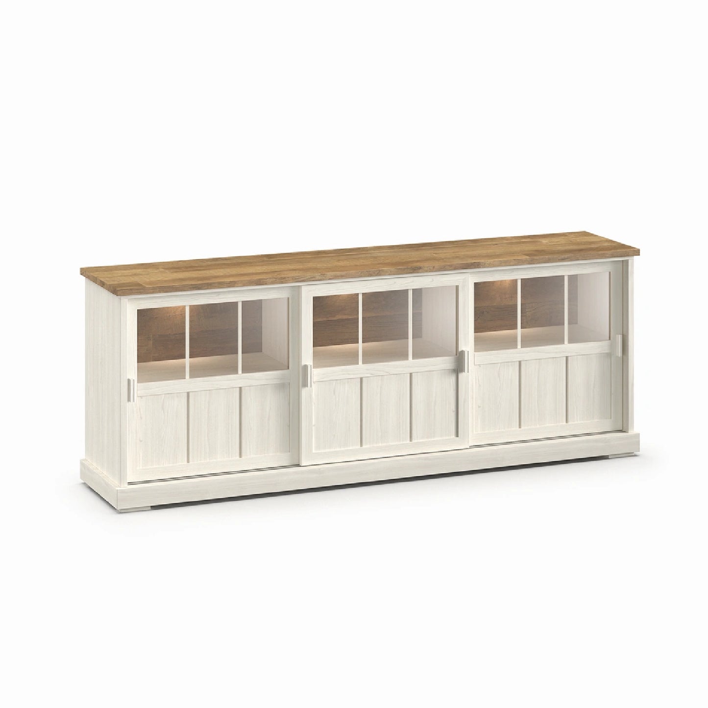 Dressoir Bricks&Wood met glas 233 cm