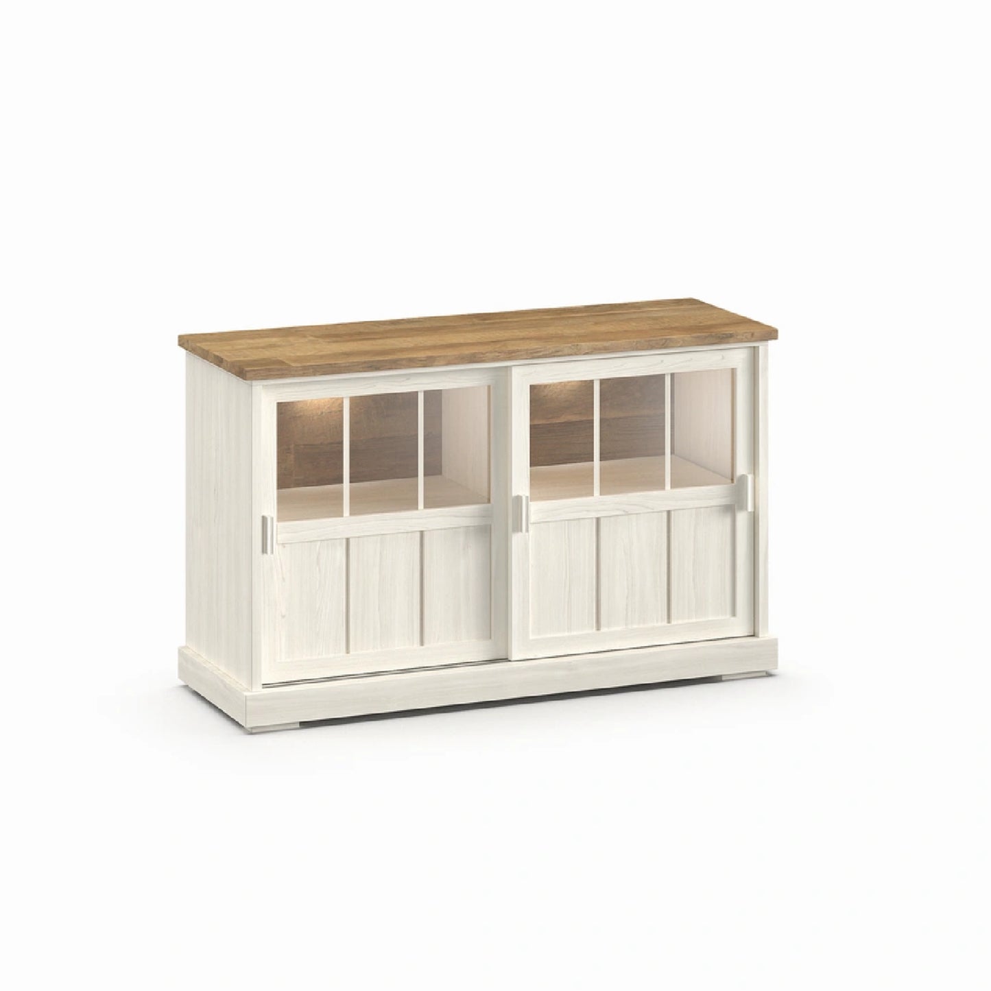 Dressoir Bricks&Wood met glas 143cm