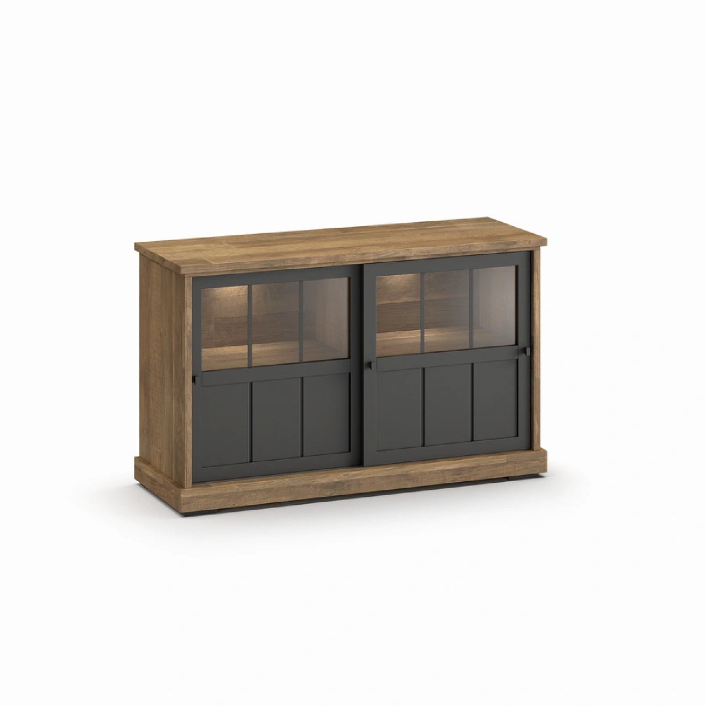 Dressoir Bricks&Wood met glas 143cm
