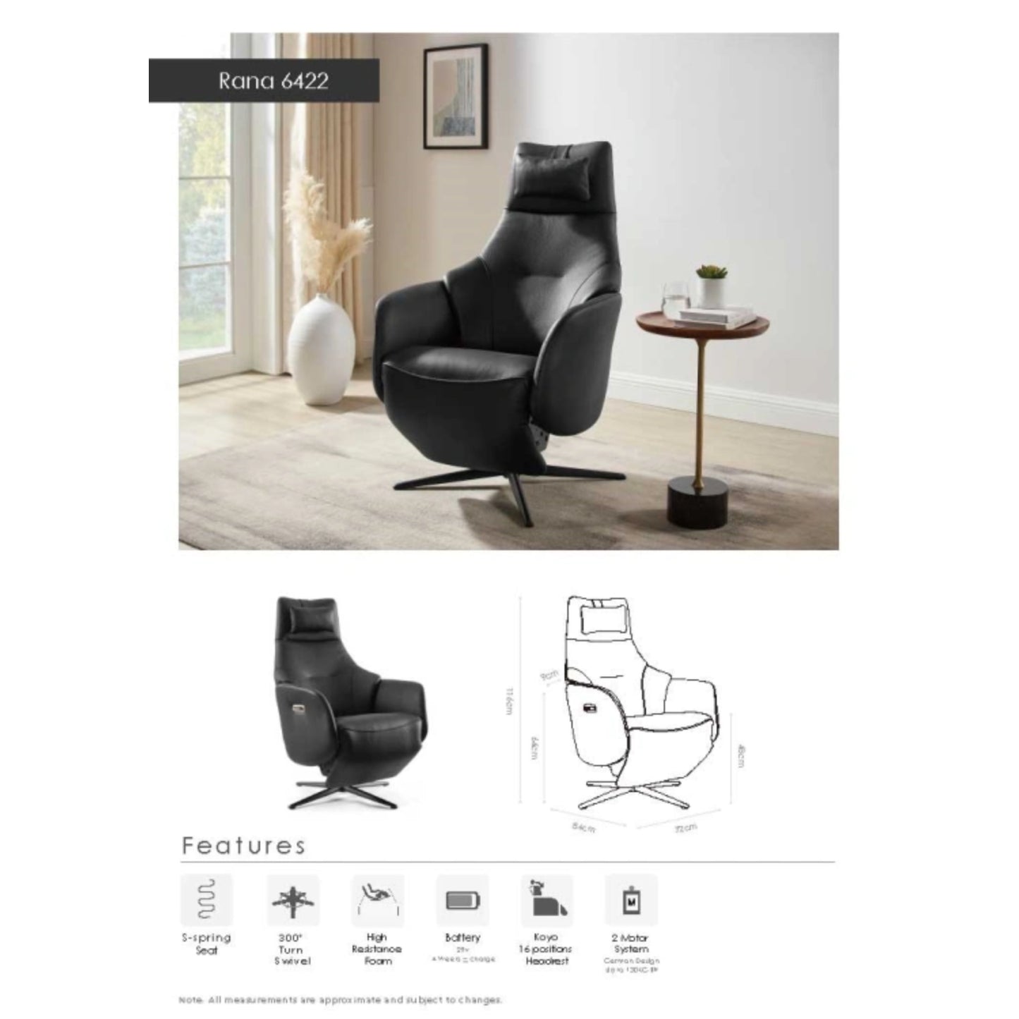 Relaxzetel Turin elektrisch