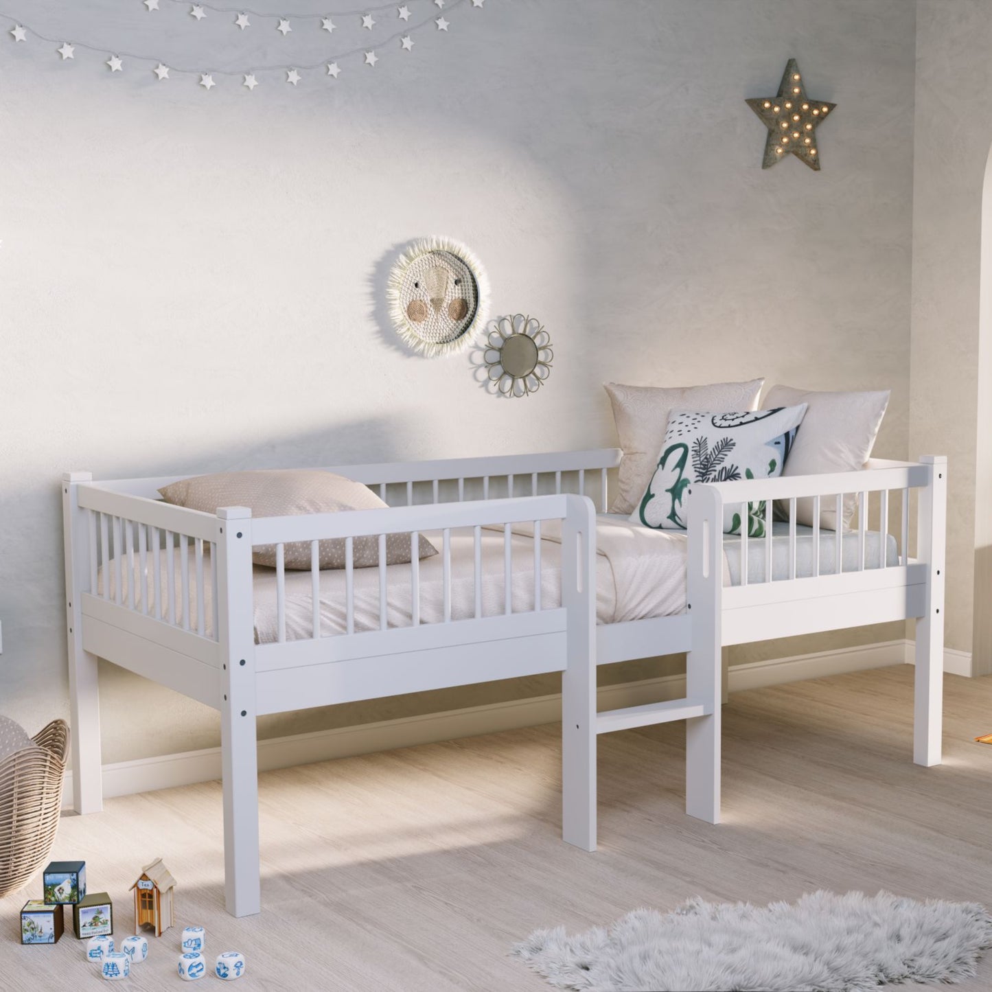 Halfhoogslaper met ladder Lovelle